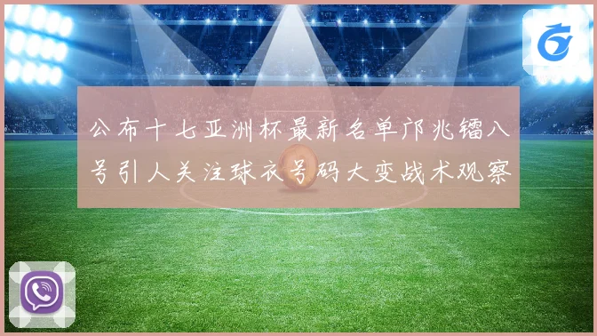 公布十七亚洲杯最新名单邝兆镭八号引人关注球衣号码大变战术观察